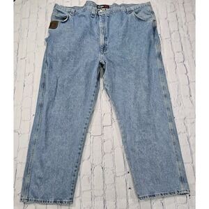 Wrangler RIGGS Durashield Blue Denim Carpenter Jeans Pants Cotton MENS 54X30